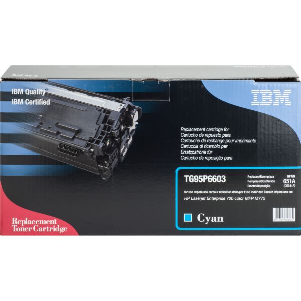 IBMTG95P6603 IBM Remanufactured HP 651A (CE341A) Toner Cartridge