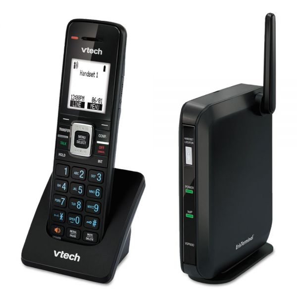 VTEVSP600 Vtech Eris Terminal SIP DECT Base Station and Cordless Handset, 1 Handset