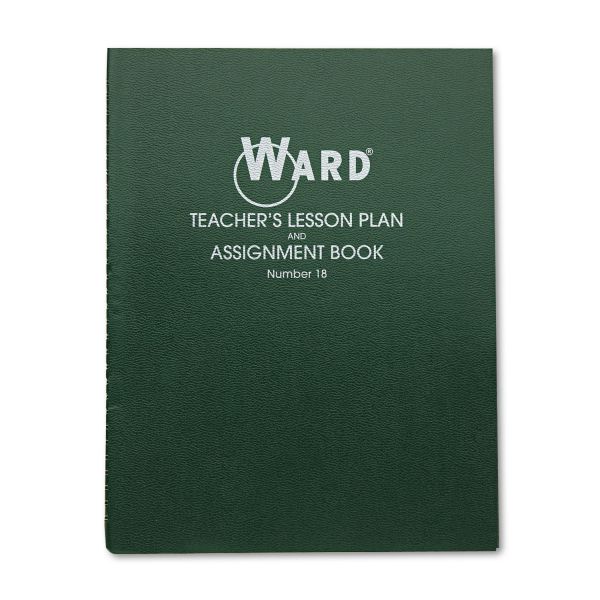 HUB18 Ward Lesson Plan Book, Wirebound, 8 Class Periods/Day, 11 x 8-1/2, 100 Pages, Green