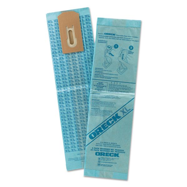 ORKPK800025 Oreck Commercial Disposable Vacuum Bags, XL Standard Filtration, 25/Pack