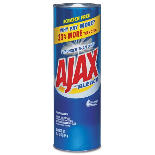 CPC05374 Ajax Powder Cleanser with Bleach, 28 oz Canister, 12/Carton