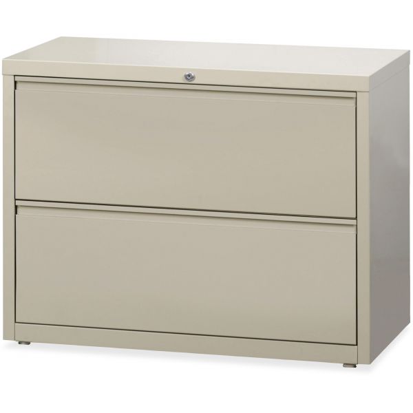 Lorell 2 Drawer Lateral File Letter/Legal/A4, 36" Wide, Putty