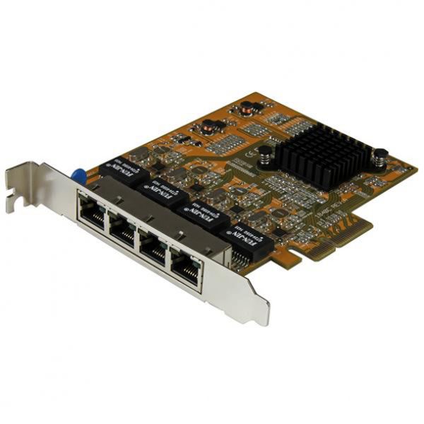 SYNX4317662 StarTech.com 4-Port PCI Express Gigabit Network Adapter Card - Quad-Port PCIe Gigabit NIC