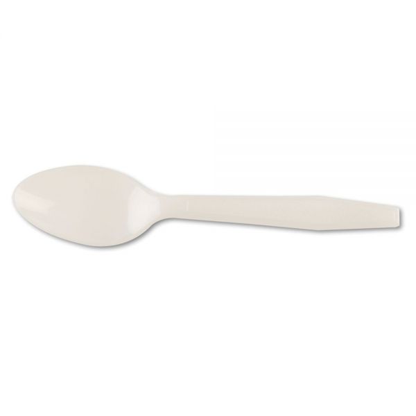 DZOGH1003 Dispoz-o Enviroware Heavyweight Teaspoons, Natural, 1000/Carton