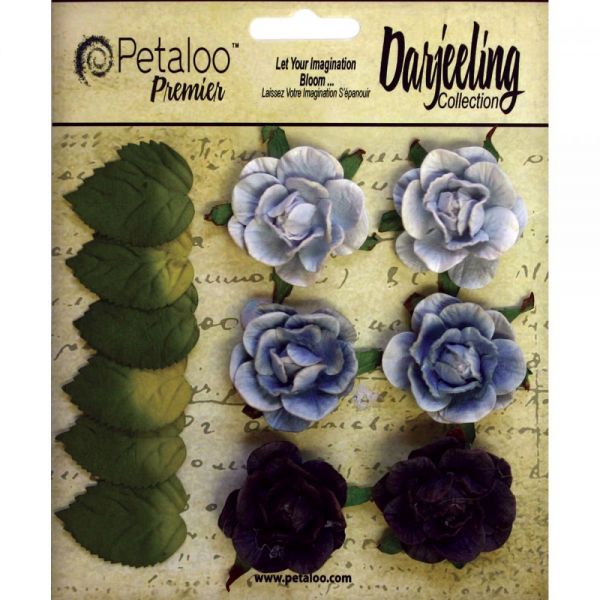 NOTM291280 Darjeeling Garden Rosettes 1.5" 6/Pkg