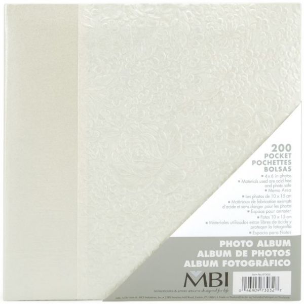 NOTM368767 Embossed Book Bound Photo Album 8.75"X9.5"