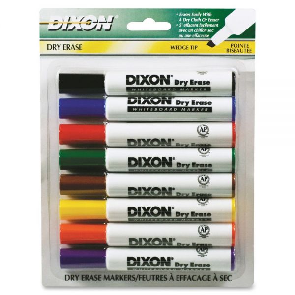 DIX92180 Dixon Wedge Tip Dry Erase Markers