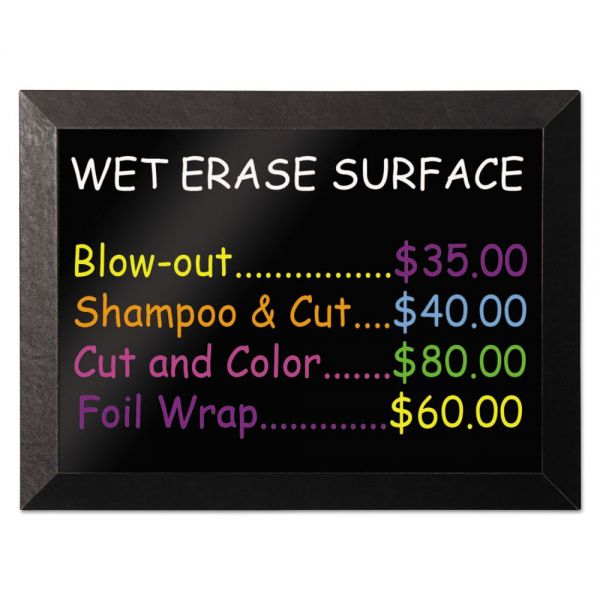 BVCMM14151620 MasterVision Kamashi Wet-Erase Board, 48 x 36, Black Frame