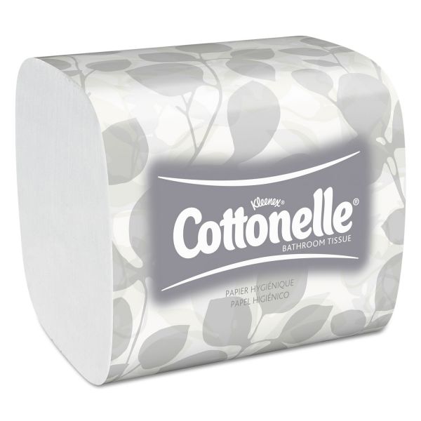 KCC48280 Cottonelle Hygienic Toilet Paper, 2-Ply, White, 4 1/2 x 8 3/10 Sheet, 250 Sheets/Pack, 36 Packs/Carton