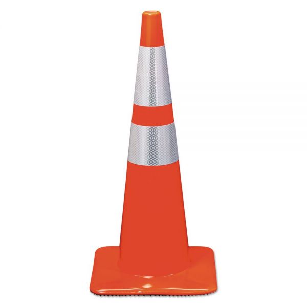 MMM90129R 3M Reflective Safety Cone, 12 3/4 x 12 3/4 x 28, Orange