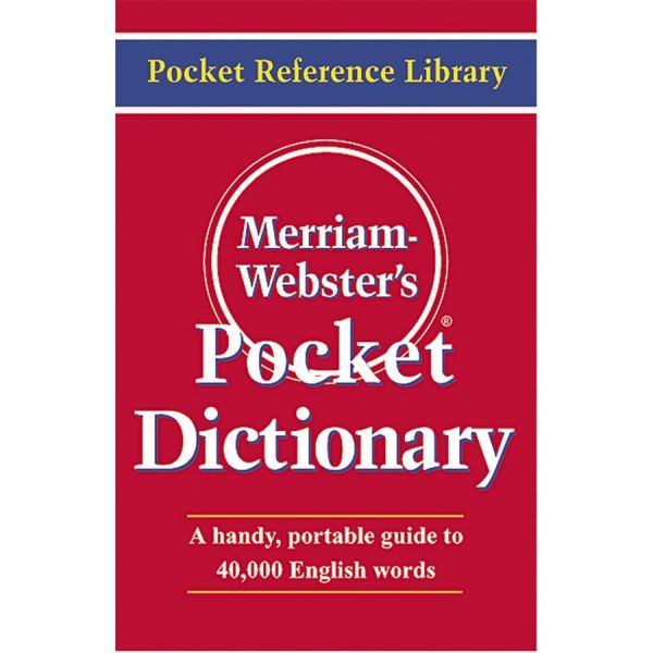 MER530 Merriam Webster Pocket Dictionary, Paperback, 416 Pages