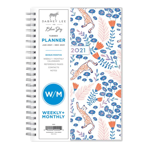 Blue Sky Dabney Lee Weekly/Monthly Planner, 8" x 5", Enchanted Forest