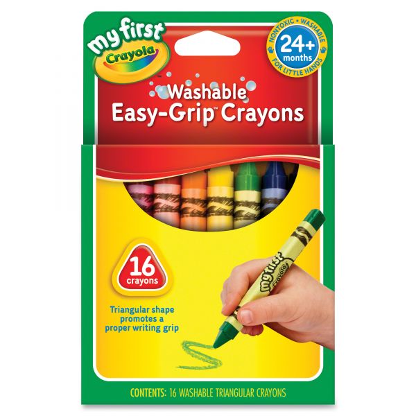 CYO811316 Crayola My First Washable Triangular Crayons
