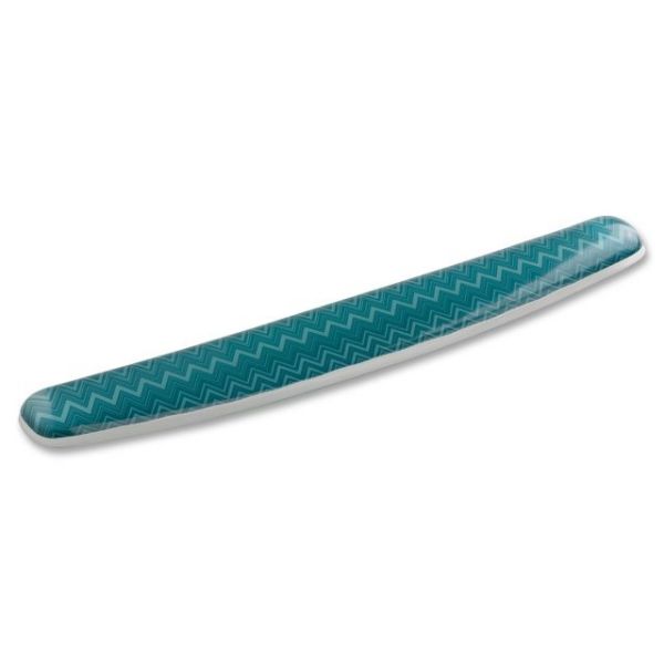 IGRMTW5093 3M Gel Wrist Rest for Keyboard, Chevron Green