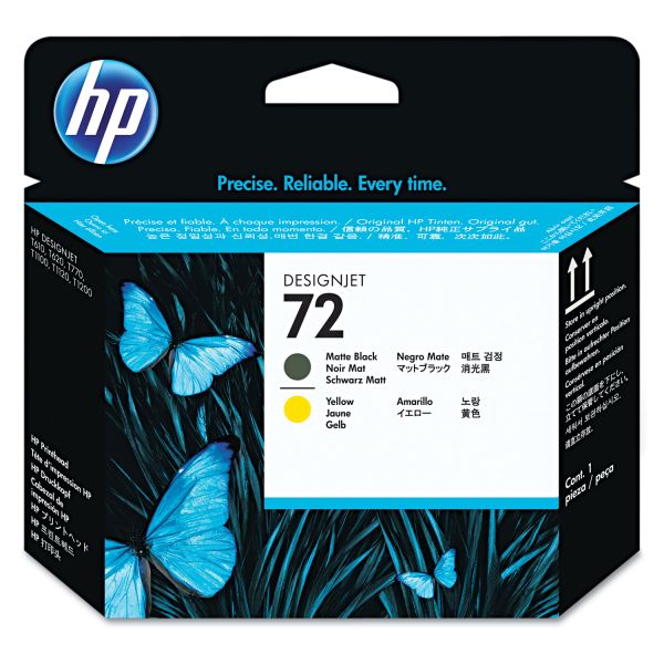 HEWC9384A HP 72, (C9384A) Black/Yellow Printhead