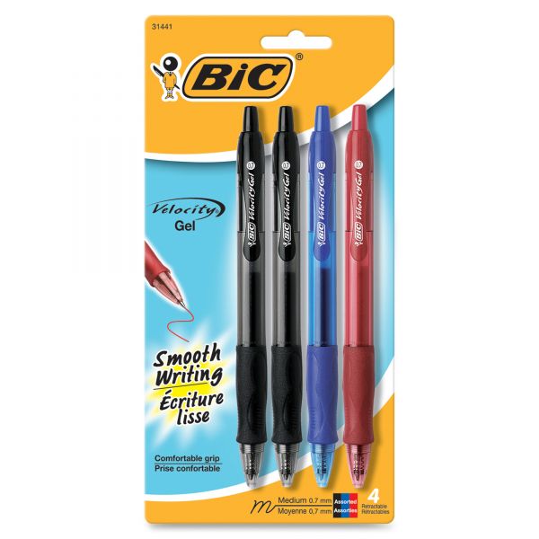 BICRLCP41AST BIC Gel Retractable Pens