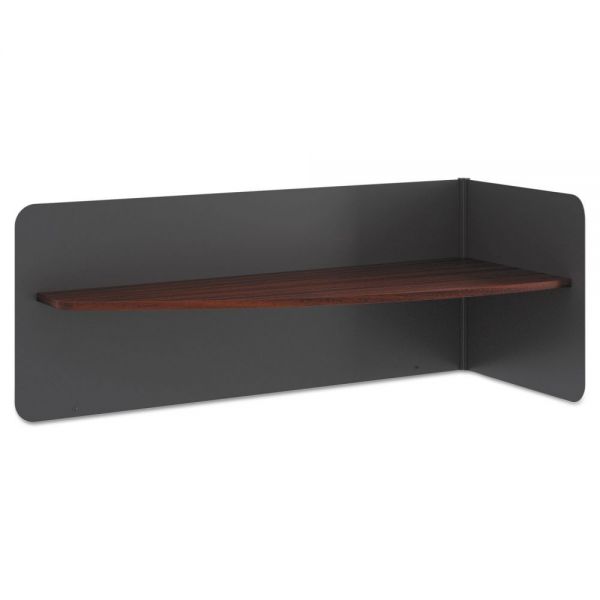 BSXMNGDIVC HON Manage Series Table Desk Metal Divider w/Laminate Shelf, 31 x 13 x 12, Chestnut