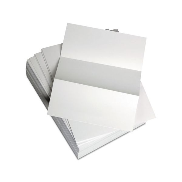 DMR851332 Domtar Custom Cut-Sheet Copy Paper, 92 Brightness, 20 lb, 8 1/2 x 11, White, Perfed 3 2/3", 500 Sheets/Ream