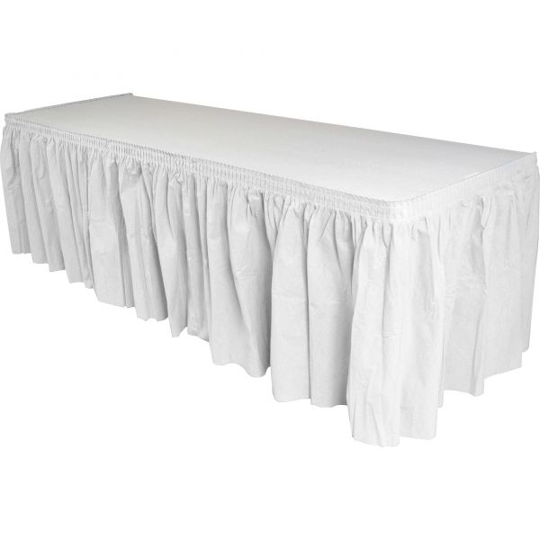 GJO11915CT Genuine Joe Nonwoven Table Skirts