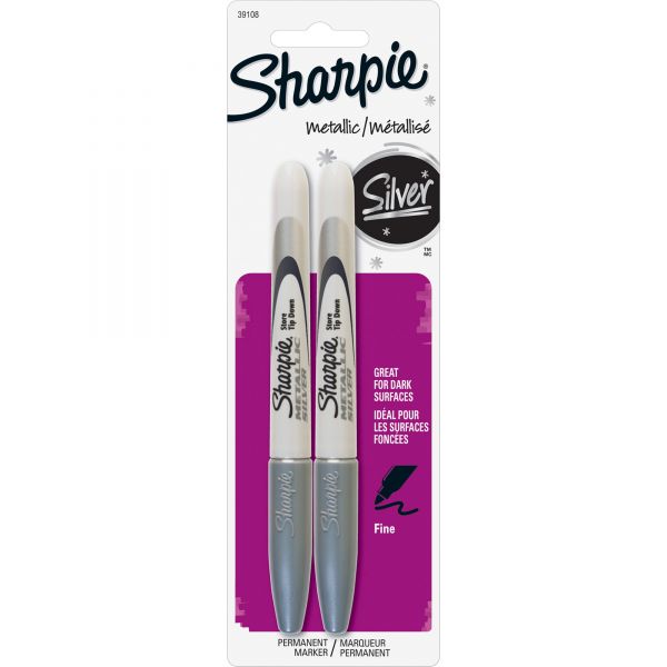 SAN39108PP Sharpie Metallic Fine Point Permanent Markers