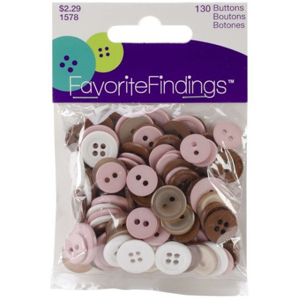 NOTM158631 Favorite Findings Buttons 130/Pkg