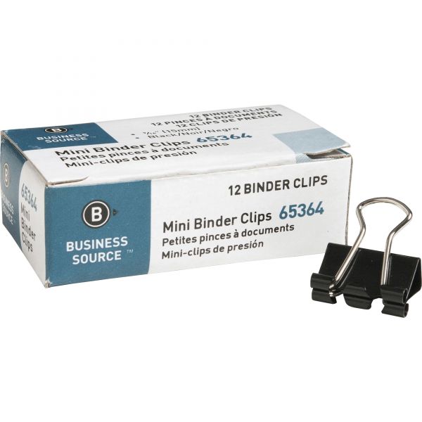 BSN65364 Business Source Mini Binder Clips