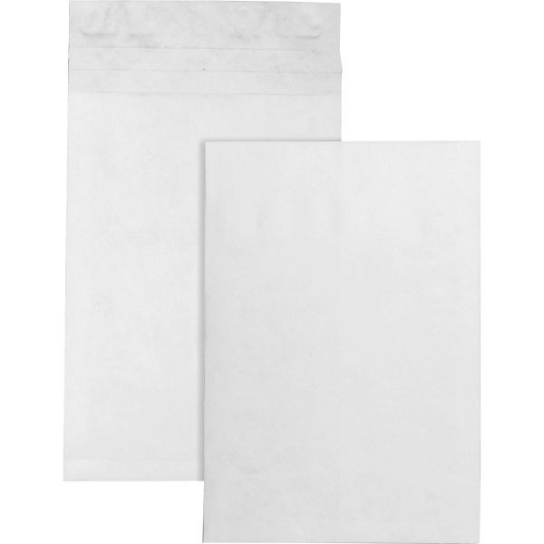 QUAR4290 Survivor Tyvek Expansion Mailer, 12 x 16 x 2, White, 18lb, 100/Carton