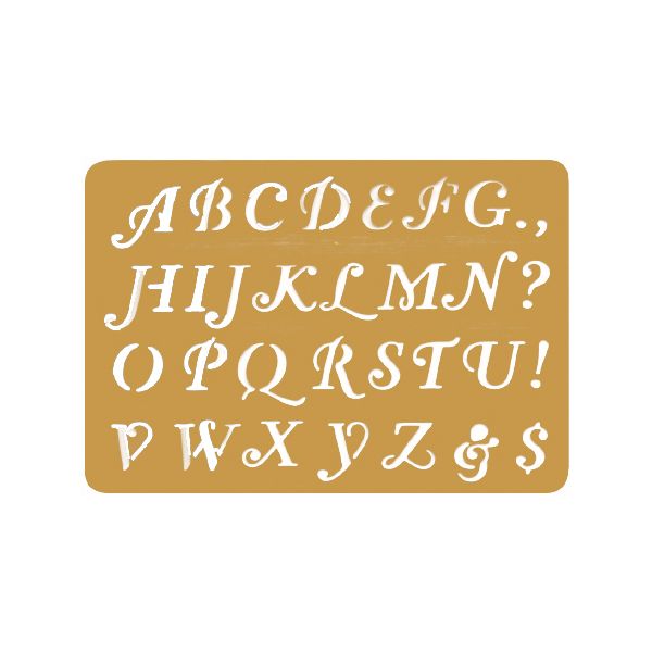 NOTM223590 Brass Embossing Stencil 3.25"X2.25"