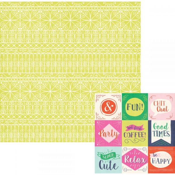 NOTM291115 Flower Girl Double-Sided Cardstock 12"X12"