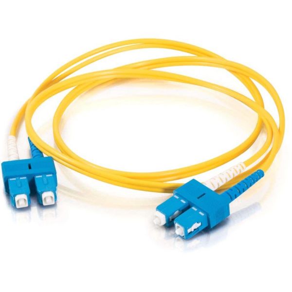SYNX2437683 15m SC-SC 9/125 OS1 Duplex Singlemode PVC Fiber Optic Cable - Yellow