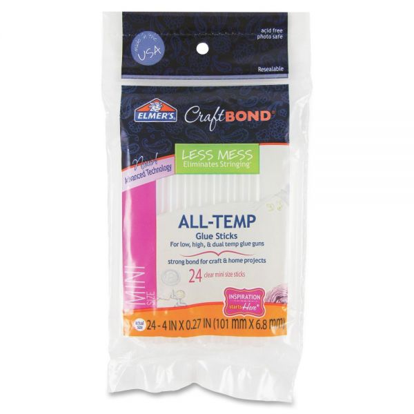 EPIE6055 Elmer's CraftBond All-Temp Mini Glue Sticks