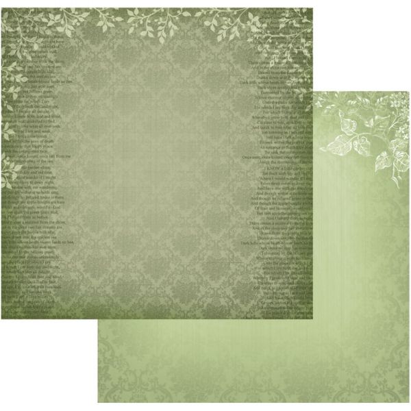 NOTM325573 Vintage Rose Garden Double-Sided Paper 12"X12"