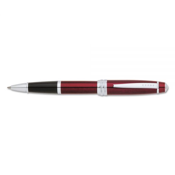 CRO04558 Cross Bailey Rolling Ball Pen, Black Ink, Red Barrel, Medium