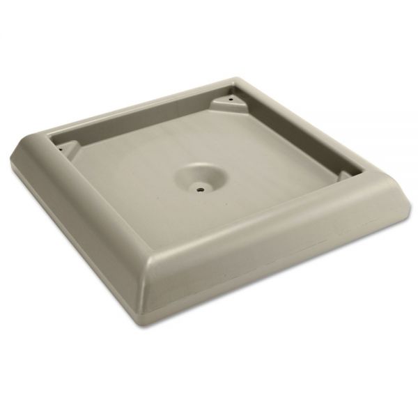 RCP9177BEI Rubbermaid Commercial Weighted Base Accessory for Ranger Container, Beige