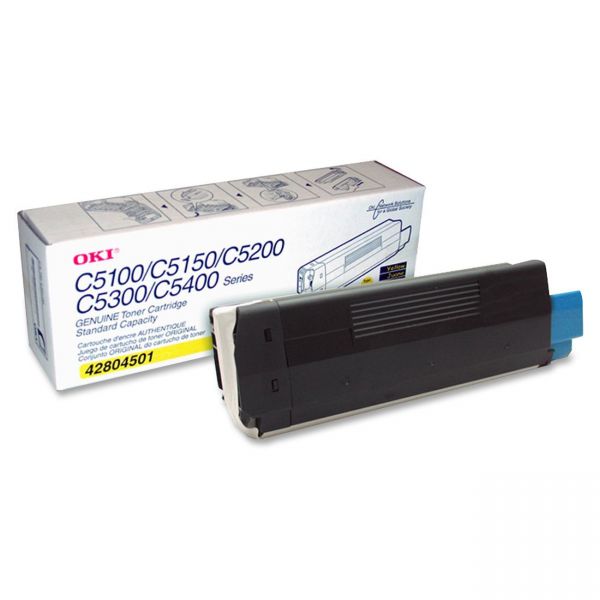 OKI42804501 Oki 42804501 Toner (Type C6), 3000 Page-Yield, Yellow