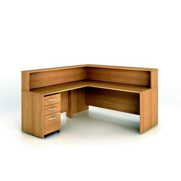 BSHSRC003LO bbf Series C Reception Configuration - Light Oak finish by Bush Furniture