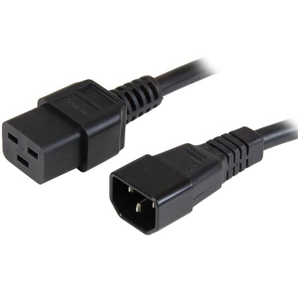 SYNX4205396 StarTech.com 3 ft Heavy Duty 14 AWG Computer Power Cord - C14 to C19