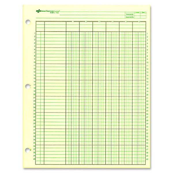 RED45606 Rediform National 6 Column Ledger Sheets