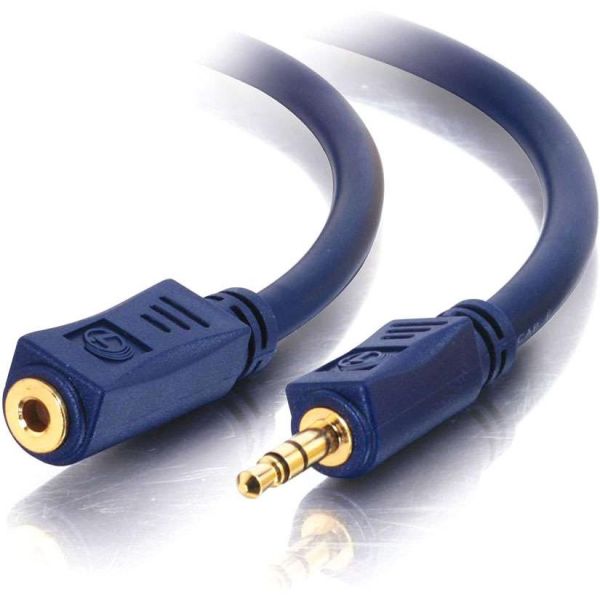 SYNX1996754 C2G 12ft Velocity 3.5mm M/F Stereo Audio Extension Cable