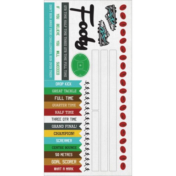 NOTM436112 Game On! Cardstock Stickers 6"X12"