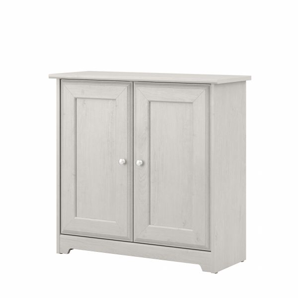 Bush Furniture Cabot Small Storage with Doors in Linen White