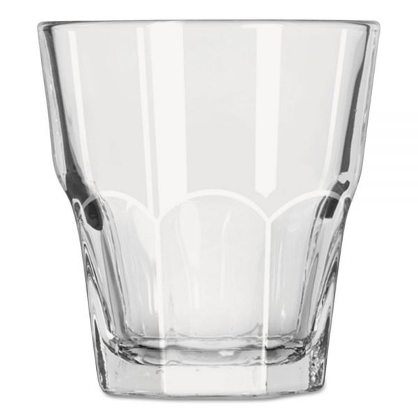 LIB15249 Libbey Gibraltar Rocks Glasses, 5.50 oz, Clear, 36/Carton