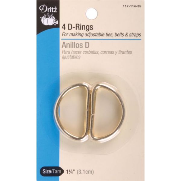NOTM092572 Metal "D" Rings