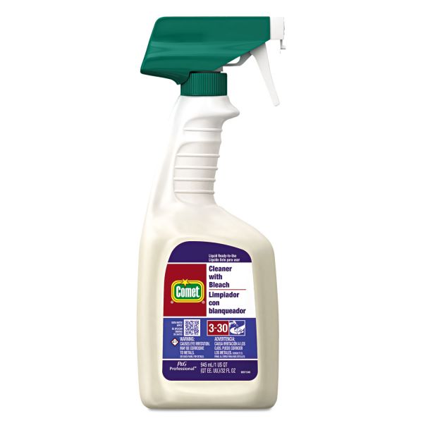 PGC02287CT Comet Cleaner with Bleach, 32 oz Spray Bottle, 8/Carton