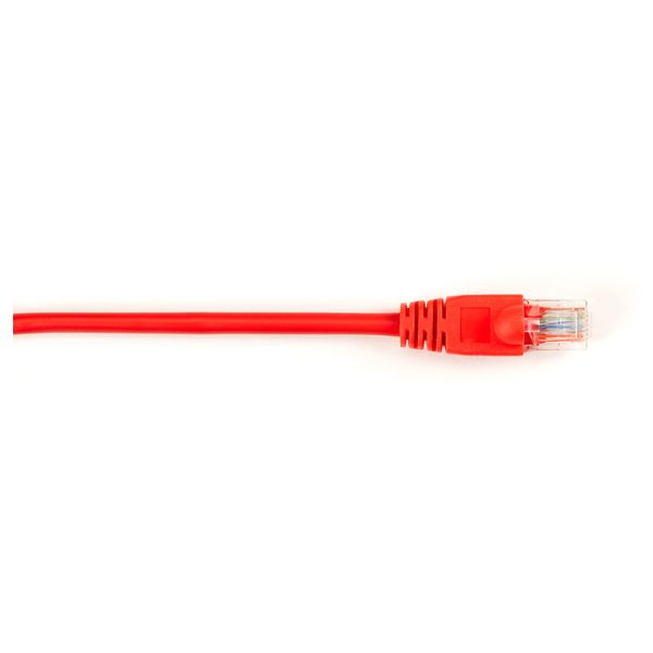 SYNX3908638 Black Box CAT5e Value Line Patch Cable, Stranded, Red, 2-ft. (0.6-m)