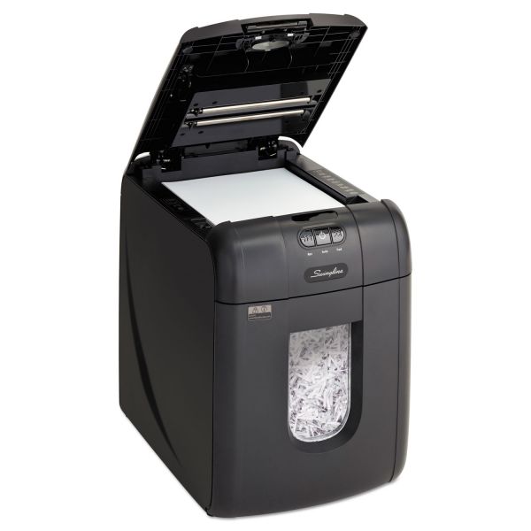 SWI1757571 Swingline Stack-and-Shred 130X Auto Feed Super Cross-Cut Shredder, 130 Sheet Capacity