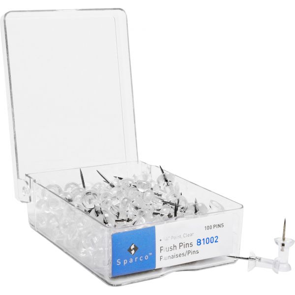 SPR81002 Sparco Clear Push Pins