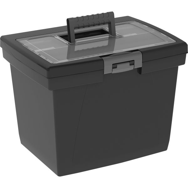 STX61522B04C Storex Nesting Portable File Box