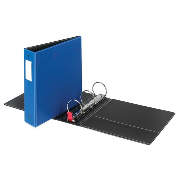 CRD18847 Cardinal Premier Easy Open Locking 3-Ring Binder, 3" Capacity, Round Ring, Medium Blue