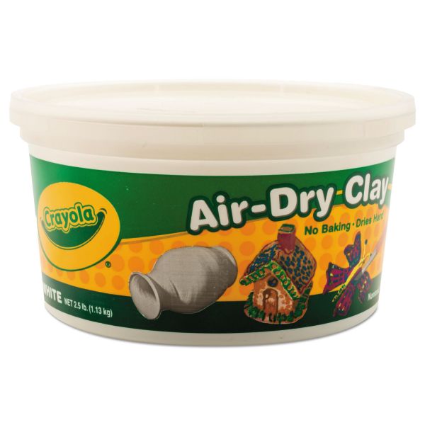 CYO575050 Crayola Air-Dry Clay, White, 2 1/2 lbs
